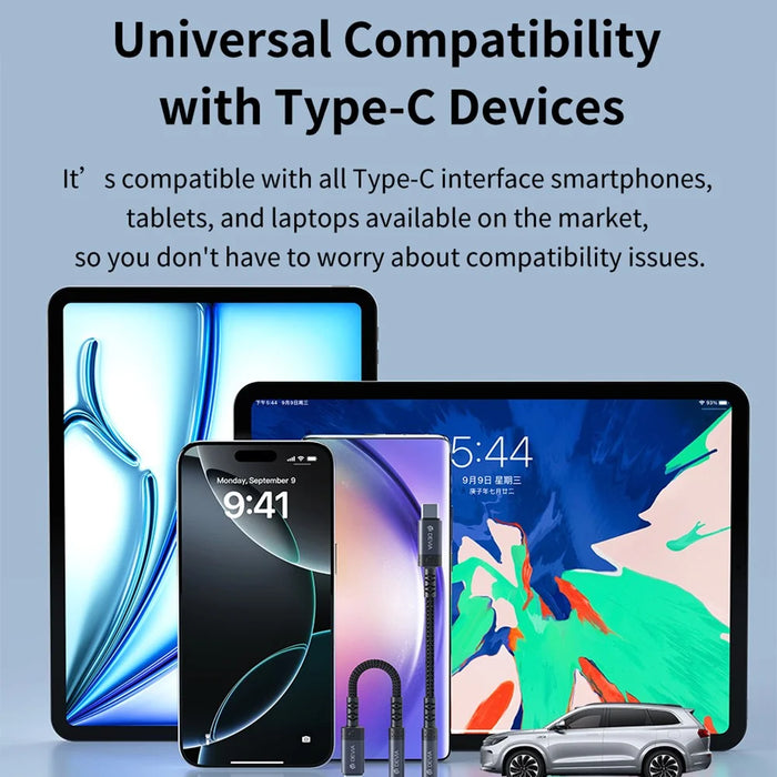 DEVIA Ipure Series Type-C to 3.5mm Audio Adapter DAC Chip Wired Connection for Phone  /  Tablet  /  Laptop - Black - 7