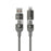 DEVIA EC655 1.2m Ultra 2 Multi Functions 4 in 1 Magnetic Fast Cable Data Cord - Titanium - 2