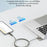 DEVIA EC655 1.2m Ultra 2 Multi Functions 4 in 1 Magnetic Fast Cable Data Cord - Titanium - 4