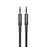 DEVIA EC618 1m Ipure Series 3.5mm Audio Cable Clear Sound Braided Nylon Audio Cable - Black - 1