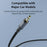 DEVIA EC618 1m Ipure Series 3.5mm Audio Cable Clear Sound Braided Nylon Audio Cable - Black - 5