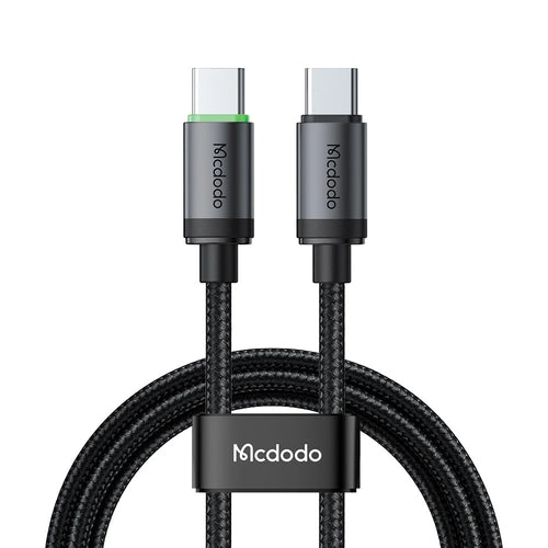 MCDODO CA-4411 3m Type-C to Type-C Cable 60W Fast Charging Data Cord with LED Light - Black - 1