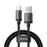 MCDODO CA-3961 3m USB-A to USB-C Cable with Charging Light, 3A Fast Charging Data Transfer Cord - Black - 1
