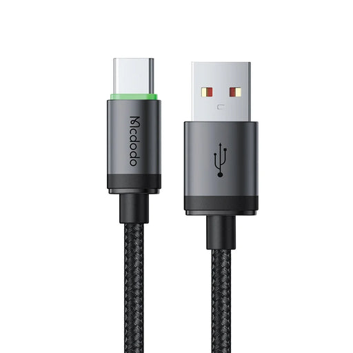 MCDODO CA-3961 3m USB-A to USB-C Cable with Charging Light, 3A Fast Charging Data Transfer Cord - Black - 2