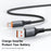 MCDODO CA-0570 1.2M USB-A to USB-C Cable 6A Super Fast Charging Smart Auto Power Off 480Mbps Data Transfer Cable - Black - 3