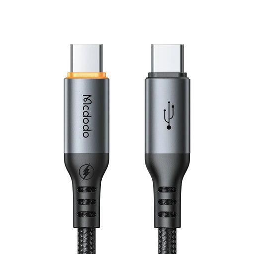 MCDODO CA-2040 PD 100W 1.2M USB-C to C Fast Charging Data Cable with Smart Auto Power Off E-Marker Chip - Black - 1