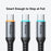 MCDODO CA-2040 PD 100W 1.2M USB-C to C Fast Charging Data Cable with Smart Auto Power Off E-Marker Chip - Black - 4