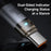 MCDODO CA-558 1.2m 100W Fast Charging Wire USB-C to USB-C Nylon Braided Data Cable with LED Indicator - Black - 3