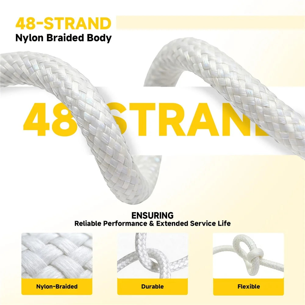 AMORUS 1m PD 3.0 60W Fast Charging USB-C to USB-C Cable Nylon Braided Data Wire for Samsung / Xiaomi / Google - 7