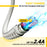 AMORUS 1m USB-A to USB-C 12W 2.4A Fast Charging Wire Nylon Braided Data Cable for Samsung / Huawei / Xiaomi - 3