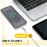 AMORUS 1m USB-A to USB-C 12W 2.4A Fast Charging Wire Nylon Braided Data Cable for Samsung / Huawei / Xiaomi - 4