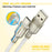 AMORUS 1m USB-A to USB-C 12W 2.4A Fast Charging Wire Nylon Braided Data Cable for Samsung / Huawei / Xiaomi - 5