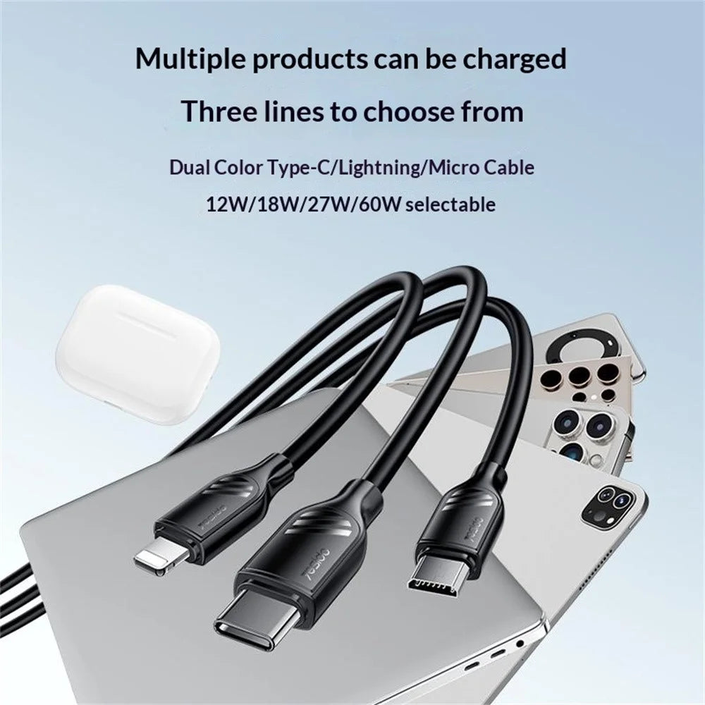 YESIDO CA126C 1m USB-A to USB-C Cable 18W Fast Charging Data Sync Cord for Samsung / Xiaomi / Huawei - Black - 4