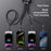 AZEADA AZ-B11th 1.5m 4 in 1 USB-C / USB-A to USB-C / iP 60W Fast Charging Braided Data Cable - Black - 4