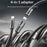 AZEADA AZ-B11th 1.5m 4 in 1 USB-C / USB-A to USB-C / iP 60W Fast Charging Braided Data Cable - Black - 5