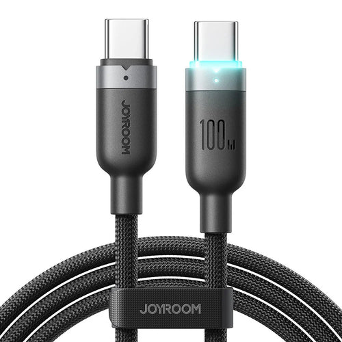 JOYROOM S-A63 1.2m USB-C to USB-C Cable 100W Fast Charging Data Cord - Black - 1