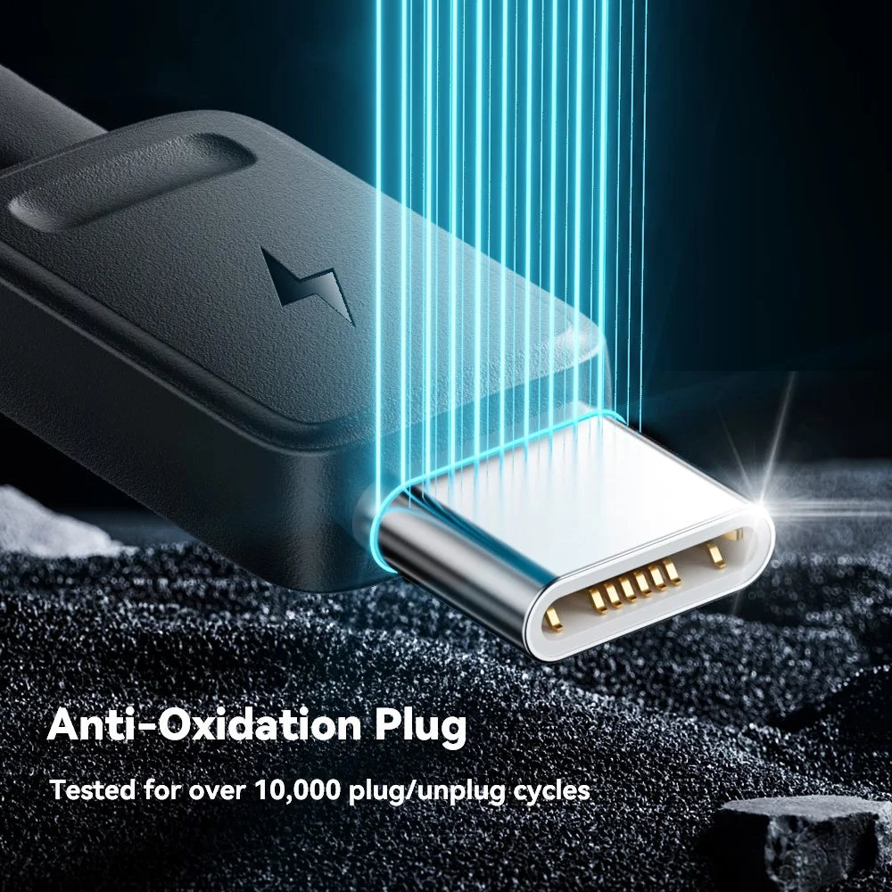 ESSAGER 4 in 1 Cable Type-C to 2 Type-C Micro iP (5-14) 3A Fast Charging Cable 16cm - 7