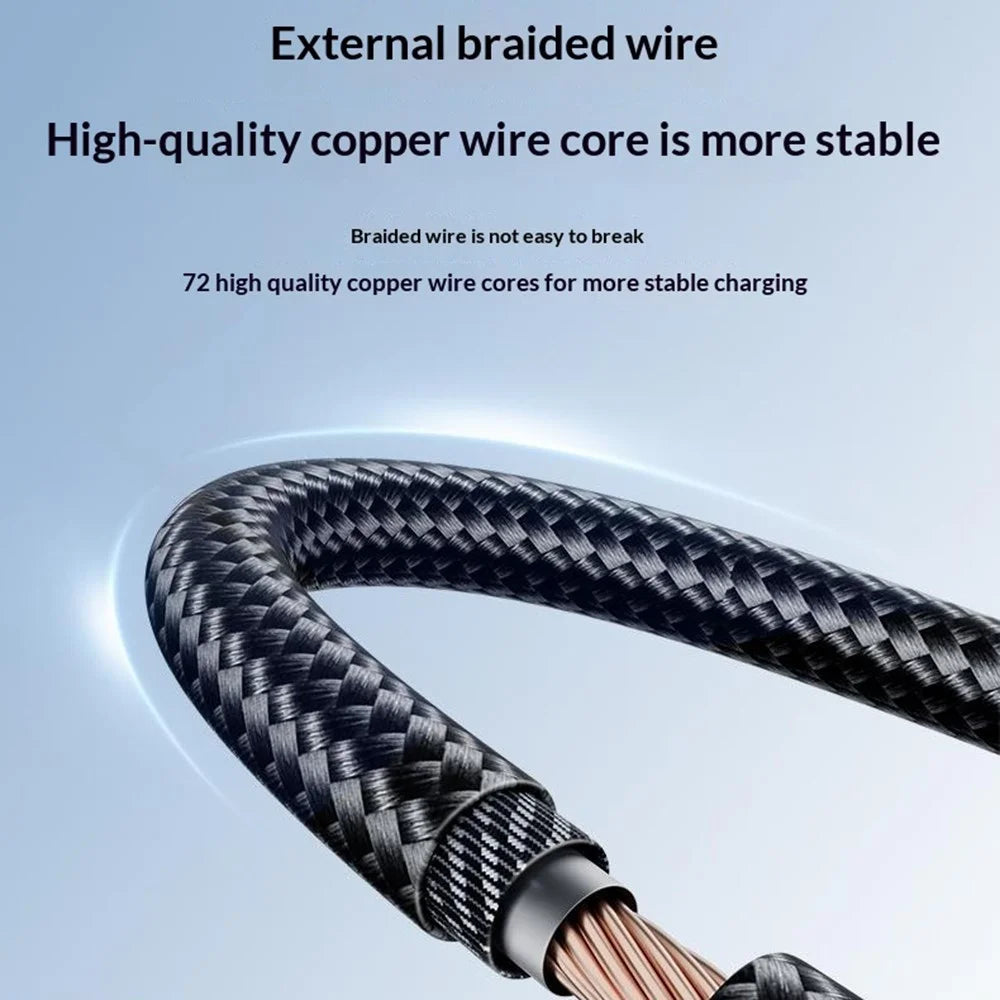YESIDO CA204C 1m USB-A to Type-C Cable 18W Fast Charging 480Mbps Data Transfer Wire - Tarnish Grey - 4