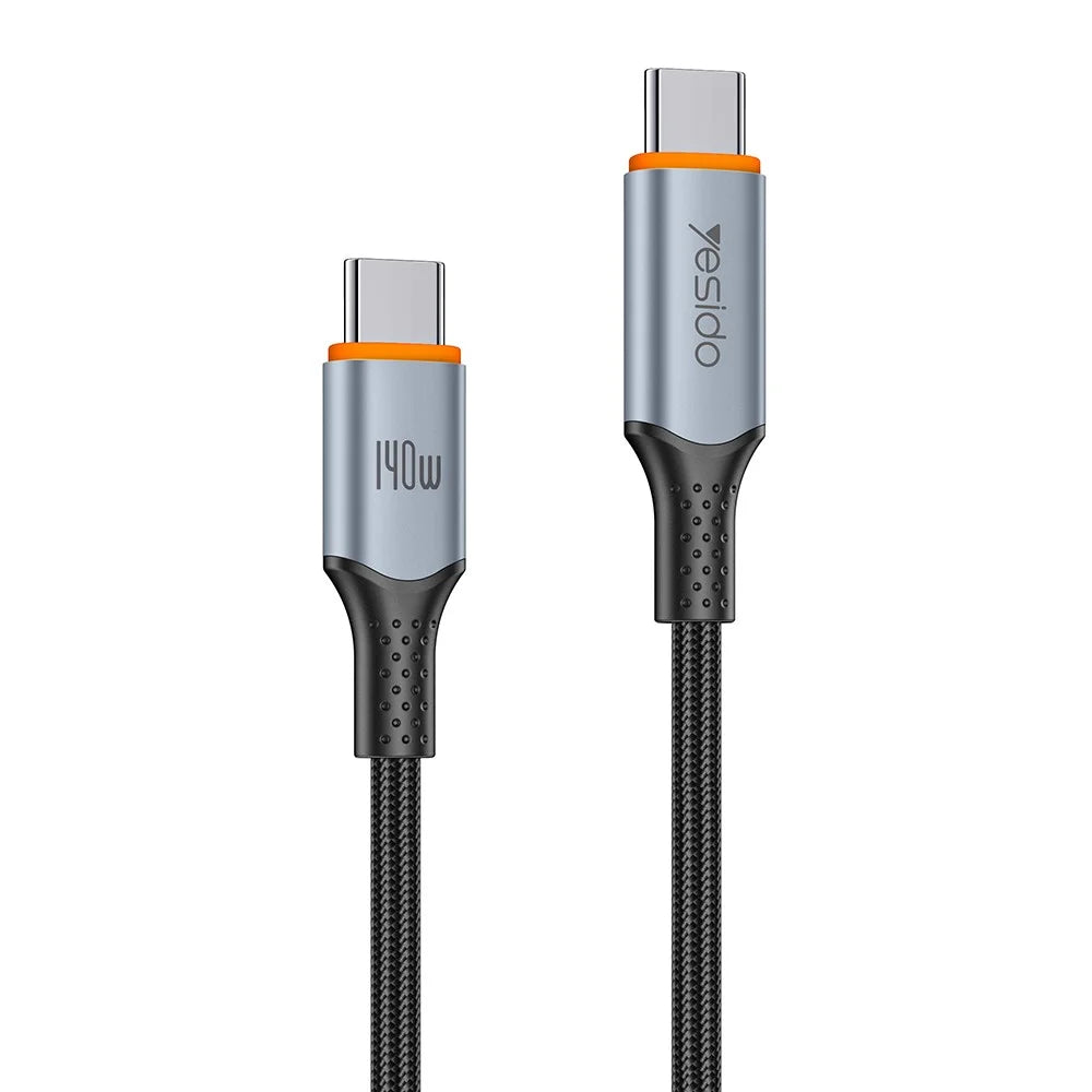 YESIDO CA212 1.2m 140W Fast Charging Braided Type-C to Type-C Cable for Phone Tablet - 1
