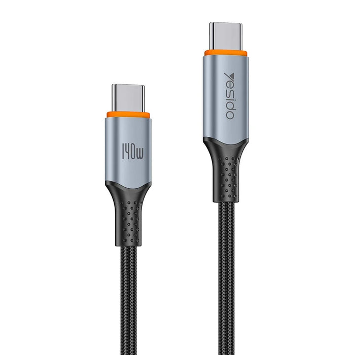 YESIDO CA212 1.2m 140W Fast Charging Braided Type-C to Type-C Cable for Phone Tablet - 1
