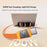 MOMAX DC88 1m 100W USB-C to USB-C Magnetic Braided Cable Flat Charging Data Cable for MacBook iPhone Huawei iPad Samsung - Orange - 5