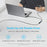 QGEEM CC0082 1.2m USB-C to Dual USB-C Cable 140W PD PPS 2-in-1 Fast Charging Braided Data Wire for Laptop Phone - 7
