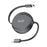 BUDI DC257TT10B 1m PD 65W Fast Charging USB-C to USB-C Retractable Cable Data Sync Cord - Black - 1