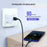 UGREEN US287 60118 2m USB-A to Type-C Cable 3A Fast Charging Data Cable for Phone Tablet - Black - 6