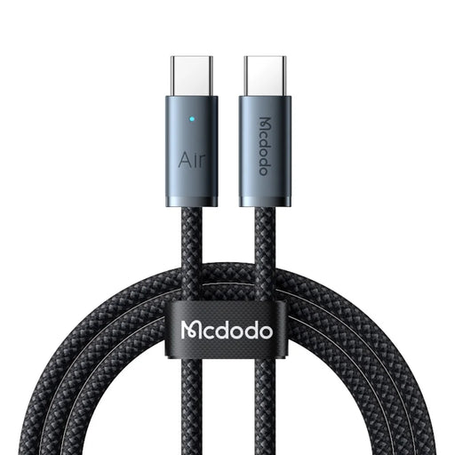 MCDODO CA-708 1.2m USB-C to USB-C Air Cable 240W Fast Charging Cord for MacBook / iPhone - Black - 1