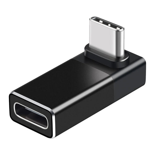 ENKAY ENK-AT133 90 Degree USB-C Male to Type-C Female Adapter 40Gbps 240W Fast Charging Converter - Black - 1