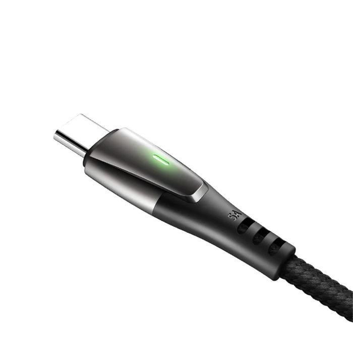MCDODO for iPhone 15 Series 1.5M Smart Auto Disconnect Nylon Braided USB Type-C Data Charger Cable for Samsung Huawei - Black - 6