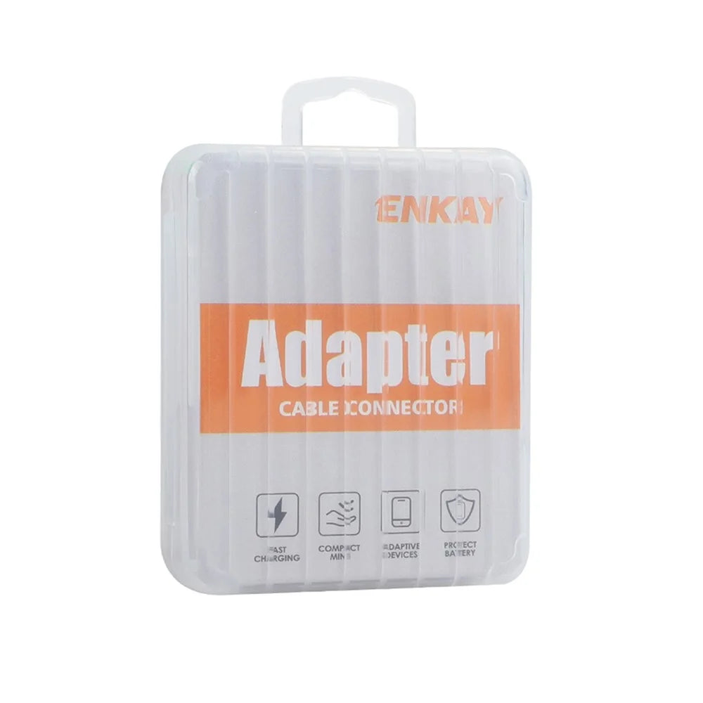 ENKAY ENK-AT134 2Pcs USB-A 3.2 Female to USB-C Male Adapter 10Gbps 60W Fast Charging OTG Converter - Grey - 7