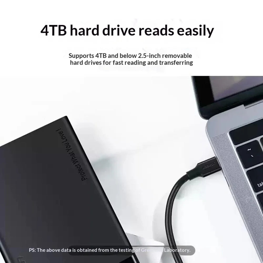 UGREEN 90995 25cm Type-C to Micro-B USB 3.0 Cable 3A Fast Charging 5Gbps Data Transfer Wire for External Hard Drive - Black - 3