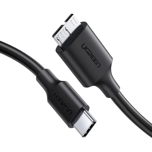 UGREEN 90996 50cm Type-C to Micro-B USB 3.0 Cable 3A Fast Charging 5Gbps Data Transfer Wire for External Hard Drive - Black - 1