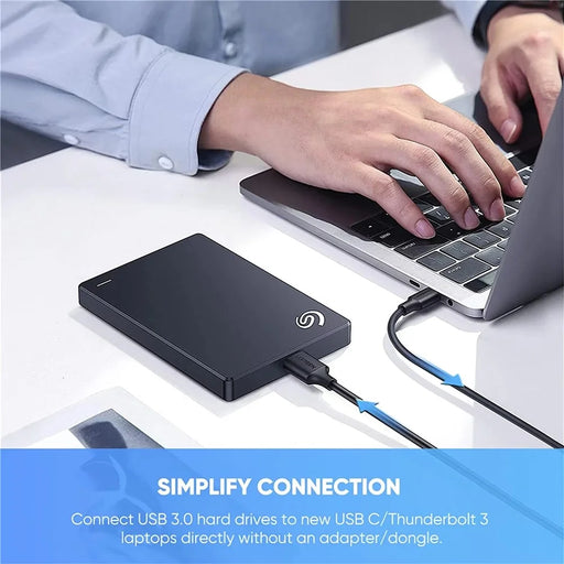 UGREEN 90996 50cm Type-C to Micro-B USB 3.0 Cable 3A Fast Charging 5Gbps Data Transfer Wire for External Hard Drive - Black - 2