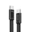 ESSAGER ES-X85 1m USB-C to USB-C Cable 100W PD Fast Charging 480Mbps Transfer Data Cable - Black - 2
