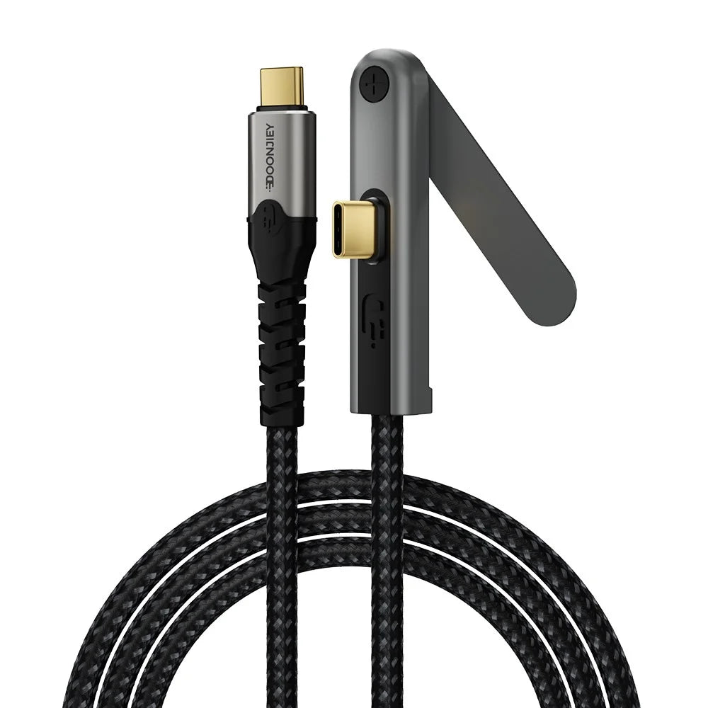 DOONJIEY 2m USB-C to USB-C Cable PD 100W Fast Charging 4K / 60Hz 20Gbps Data Cable with Phone Stand - 1