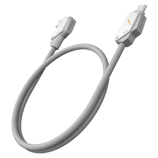 AULUMU M07 1.2m 240W USB-C to USB-C Cable Fast Charging Cord Aluminum Alloy Construction - Silver - 1
