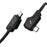 AULUMU M07 1.2m 240W USB-C to USB-C Cable 40Gbps Fast Charging Data Cord Carbon Fiber Construction - Black - 6