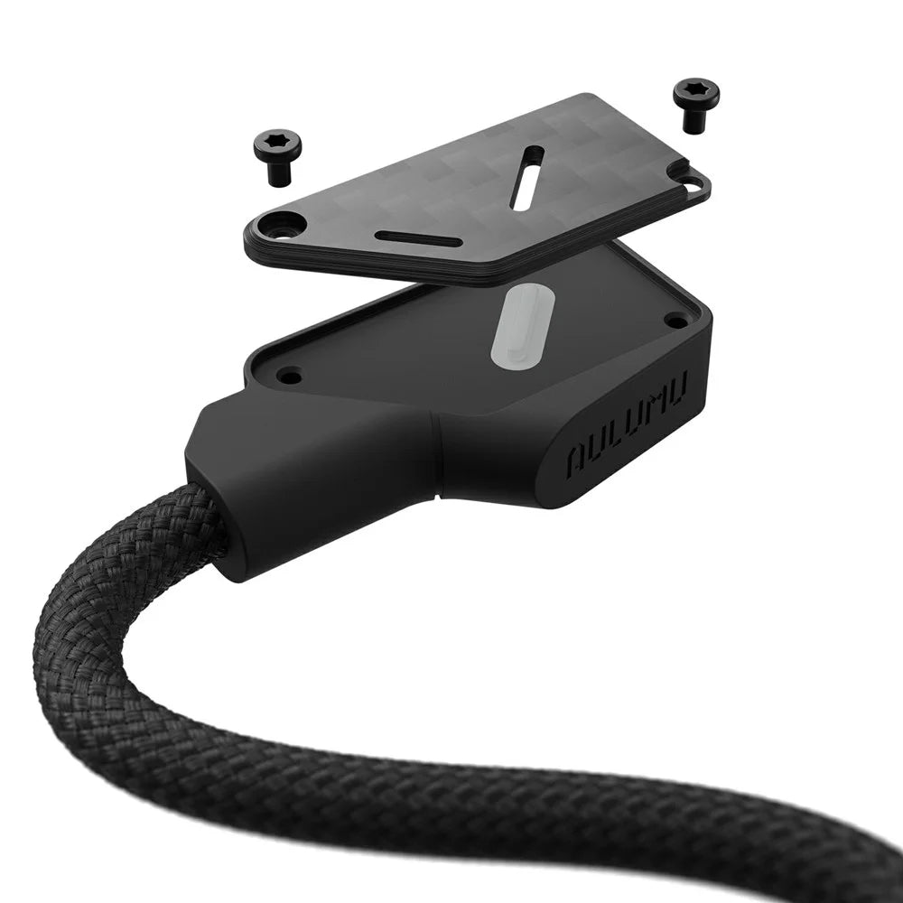 AULUMU M07 2m 240W USB-C to USB-C Cable 40Gbps Fast Charging Data Cord Carbon Fiber Construction - Black - 4