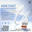 WEKOME WDC-C34a 2m USB-A to Type-C Cable 66W Fast Charging Data Cable for Phone Tablet - White - 2