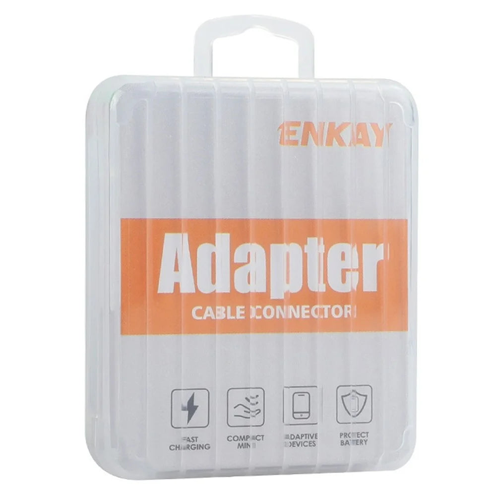 ENKAY ENK-AT136 15cm 10Gbps 60W USB 3.2 Type-C Female to USB-A Male Adapter Cable - Black - 7