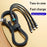 B6 1.2m USB-A / Type-C to iP  /  Type-C  /  Micro 100W Fast Charging Nylon Braided Cable for iPhone / Huawei / Xiaomi - Black - 3