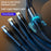B6 1.2m USB-A / Type-C to iP  /  Type-C  /  Micro 100W Fast Charging Nylon Braided Cable for iPhone / Huawei / Xiaomi - Black - 5