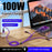 B6 1.2m USB-A / Type-C to iP  /  Type-C  /  Micro 100W Fast Charging Nylon Braided Cable for iPhone / Huawei / Xiaomi - Black - 7