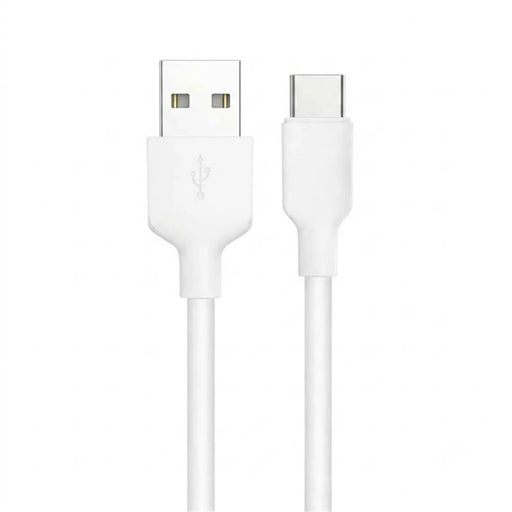 D-POWER 6002 1m USB-A to USB-C Data Cable 2A Charging Wire for Smartphone Tablet - White - 1