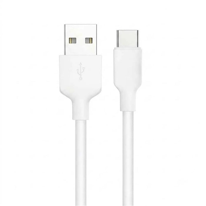 D-POWER 6002 1m USB-A to USB-C Data Cable 2A Charging Wire for Smartphone Tablet - White - 1