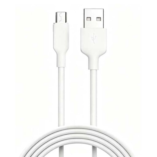 D-POWER 6001 1m USB-A to Micro USB 2A Charging TPE Data Cable for Mobile Phone - White - 1