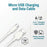 D-POWER 6001 1m USB-A to Micro USB 2A Charging TPE Data Cable for Mobile Phone - White - 2