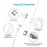 D-POWER 6001 1m USB-A to Micro USB 2A Charging TPE Data Cable for Mobile Phone - White - 3